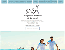 Tablet Screenshot of buckheadlifestylechiropractic.com